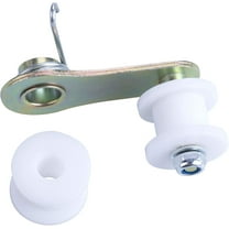 Chain Roller Tensioner with Spring Bracket Compatible with 110cc 125cc 140cc Dirt Bikes Pit Bikes ATVs 4 Wheelers (White)