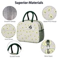 thumbnail image 4 of Lunch Bag Lunch Box for Women Reusable Insulated Lunch Bags,Water-Resistant Avocados Face Avocado Plant Cooler Lunch Tote Bag, Large Capacity for Work Travel Picnic, 4 of 6