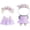 Purple, variant on Elegant Doll Clothing for 17cm Dolls, Premium Doll Outfits for 4-7In Dolls, Optimal for Dolls Dressing Up