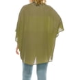 thumbnail image 3 of MOA Collection Women's Plus Size Casual Cardigan Loose Fit Soft Draped Kimono Sleeve, 3 of 6