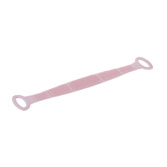 Long Silicone Back Scrubber with Loop Handles for Shower, Exfoliating Body Wash Brush for Deep Cleansing and Lathering, Gentle Exfoliation for Men and Women