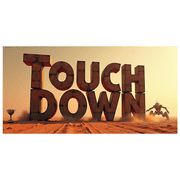 Football Themed Illuminated Touchdown Banner Party Backdrop Decorations for Sports Events Tailgating Parties Football Watch Parties Stadium Celebrations