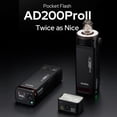 thumbnail image 2 of Flash Godox AD200 Pro II de 200 W TTL HSS con puerta tipo granero y soporte, 2 of 7