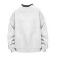 thumbnail image 4 of Gubotare Sweatshirts for Girls Kids Girls Sweatshirts Kids Casual Long Sleeve Loose Tops Fall Comfy Lightweight Pullovers Size 11-12 (White,11-12 Years), 4 of 4