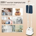 thumbnail image 5 of Advwin 2000W Garment Steamer for Clothes Standing, 10 Steam Levels, 2.7L Water Tank, Commercial and Household Use (Gold), 5 of 9