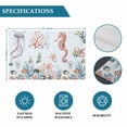 thumbnail image 6 of Seahorse Coastal Placemats Set of 4, Summer Beach Ocean Shell Jellyfish Starfish Placemats for Dining Table, Place Mats for Kitchen Tabletop, Waterproof Wipeable Dining Table Mats Set, 6 of 9