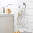 thumbnail image 6 of Marble Gold and White Bath Hand Towels 2 Pcs Absorbent Face Towel Soft Breathable Cotton Towel Set for Bathroom Kitchen Hotel Spa Decor, 6 of 8
