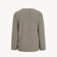 thumbnail image 5 of Cardigans en Molleton pour Femmes, Veste Douce à Manches Longues avec Poches, Boutonnée, Ouverte à l'Avant, Vêtements d'Automne, 5 of 5