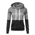 thumbnail image 4 of Sudadera informal de manga larga para mujer, chaqueta fina de retazos de colores, otoño, 4 of 4
