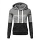thumbnail image 5 of Sudadera informal de manga larga para mujer, chaqueta fina de retazos de colores, otoño, 5 of 5