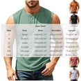 thumbnail image 3 of Horkkom Tank Tops Men Solid Color Button Sleeveless Shirts Vacation Workout Casual Shirts with Pockets, S-3XL, 3 of 9