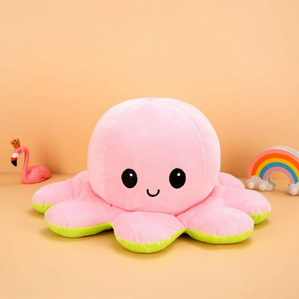 Reversible Octopus Plushie Double sided Flip Doll Show Mood Toy Walmart en linea