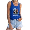 thumbnail image 6 of UngA American 250 Anniversary Shirt 4th of July Tank Tops Women American Flag Top Independence Day Patriotic Tanks USA Flag Casual Sleeveless Shirts (Blue,XXXL), 6 of 8