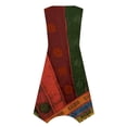 thumbnail image 5 of YDKZYMD Summer Casual Dresses for Women Floral Flowers Wedding Maxi Beach Boho Tank Dresses Hem Sundress Petite Sleeveless Midi Dress with Pockets Orange M, 5 of 5