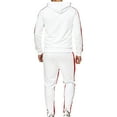 Frontwalk Mens Sweatsuits 2 Piece Hooded Pullover Trouser Tracksuit