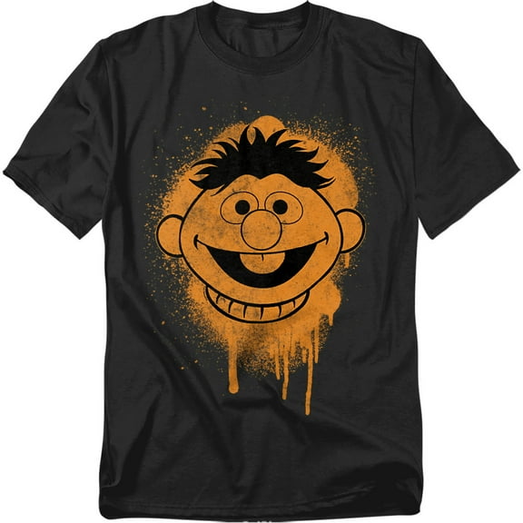 Sesame Street T-Shirt Ernie Graffiti Spray Face Unisex Graphic Tee for Men & Women