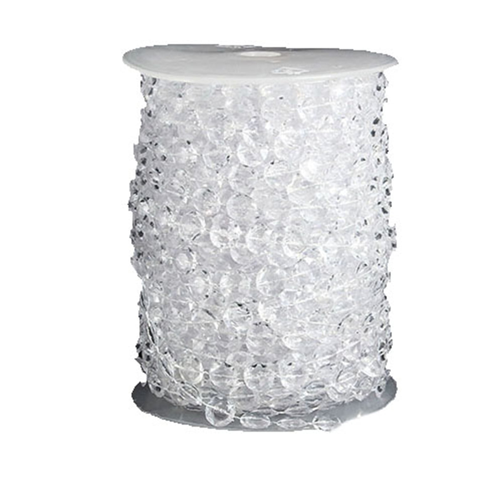 opvise 30 Meters Transparent Plastic Resin Beads Curtain Window Door Wedding Backdrop Transparent
