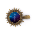 thumbnail image 1 of Starry Sky Geometry Alien Totem Hairpin Sun Headwear Retro Metal Clips Pin, 1 of 3