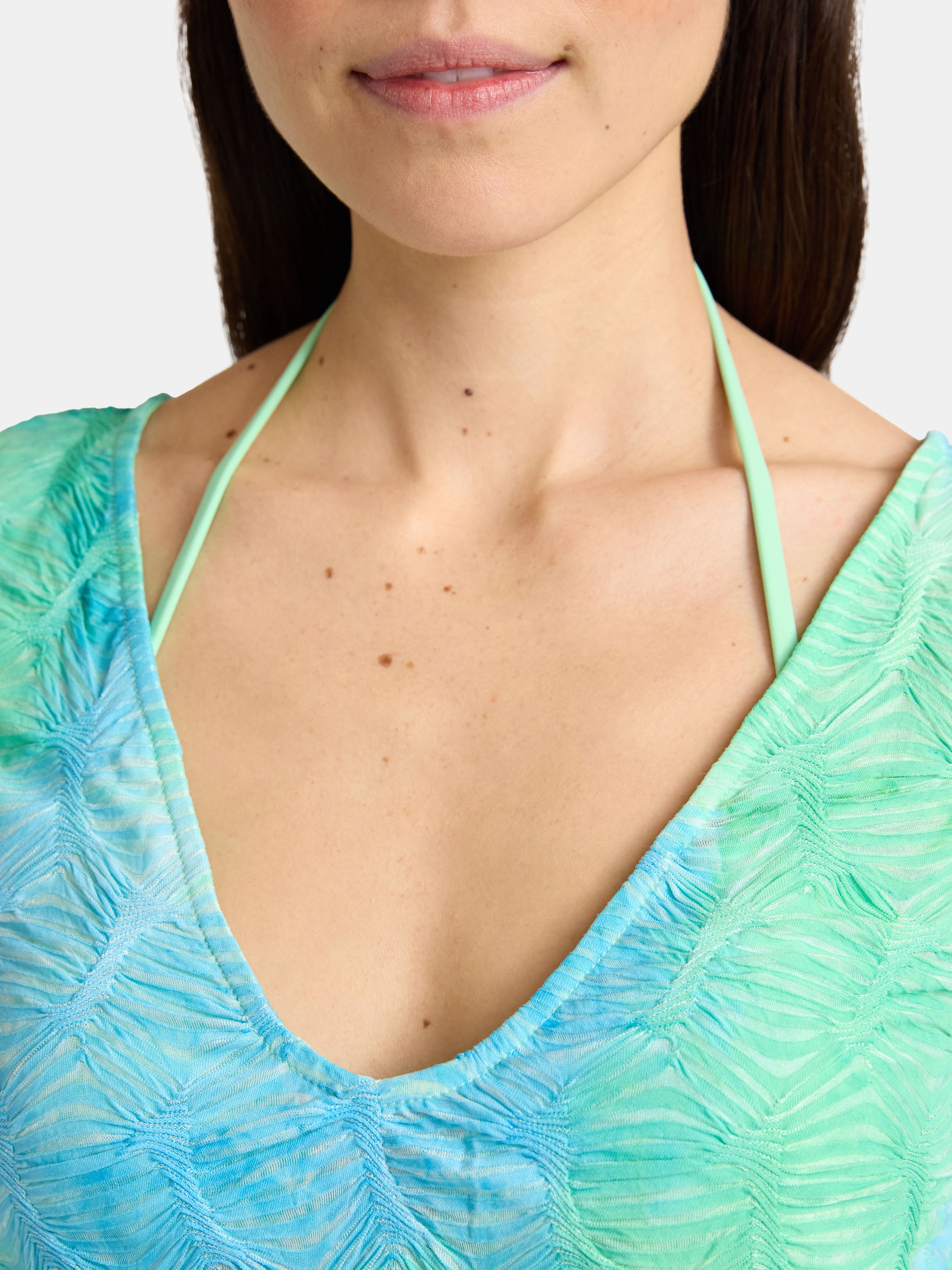 No Boundaries Scrunch Texture Coverup Dress, Women’s