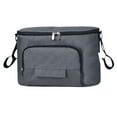 thumbnail image 1 of Bolsa organizadora Hugo para cochecito de bebé gris con correa y gran capacidad, 1 of 9