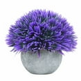 thumbnail image 1 of Planta Artificial en Maceta Cateissary Simulación Bola de Hierba Morado, 1 of 6