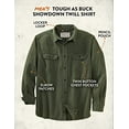thumbnail image 2 of Legendary Whitetails Men's Standard Tough As Buck Showdown Twill Shirt, Loden, Small, 2 of 7