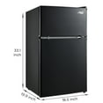 Arctic King 3.2 Cu Ft TwoDoor Mini Fridge with Freezer, Energy