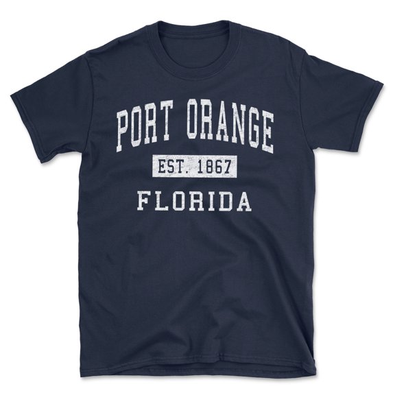 Port Orange Florida Classic Established Men's Cotton T-Shirt