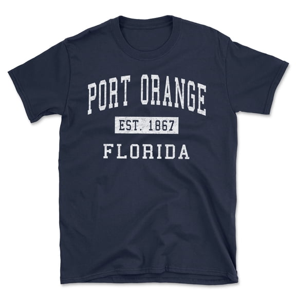 Port Orange Florida Classic Established Men's Cotton T-Shirt