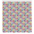 thumbnail image 3 of Ambesonne Cat Shower Curtain, Colorful Romantic Mascots, 69"Wx75"L, Multicolor, 3 of 3