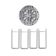 thumbnail image 2 of Cateissary Escurridor de platos, cuenco, soporte de almacenamiento en seco, cocina, ahorro de espacio, utensilios de cocina, escurridor, accesorio Organizadores de utensilios de cocina Gris, 2 of 6