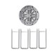thumbnail image 3 of Cateissary Estante para secar platos, cuenco, soporte de almacenamiento en seco, encimera, utensilios de cocina, vajilla, escurridor, accesorio Organizadores de utensilios de cocina Gris, 3 of 6