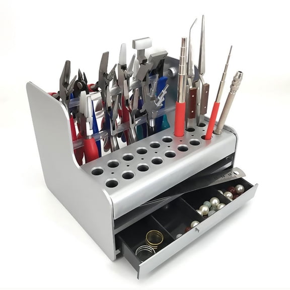 HOOWIFFY Benchtop Tool Organizer Tool Holders Organizers Versatile Design White 1Pack