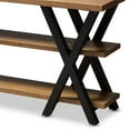 thumbnail image 3 of Baxton Studio Duchaine Wood and Metal Console Table in Dark Bronze, 3 of 7