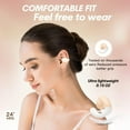 thumbnail image 4 of Open Ear Headphones Head Set Bluetooth Induction Earphones Wireless Ear Clips Ear Buds Bone Conducting Conduction Clip On Headphones Open Ear Earbuds Ear Clip Bone Conduction Earbuds, 4 of 6
