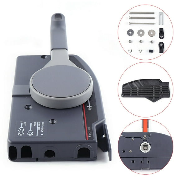 Outboard Side Remote Control Box Throttle/Shift 7-Pin Outboard Engine Controls with 7-Pin Wire