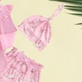 thumbnail image 6 of vigerkar New To The Crew Baby Girl Outfit Newborn Coming Home Outfits Ribbed Romper Bodysuit Floral Pants Set (Pink, 3-6 Months), 6 of 7