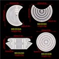thumbnail image 2 of Bewildely 4PCS Calendario Colgante Placa Molde Silicona Giratorio Circular Calendario Hacer Molde Portátil No tóxico Artesanía Calendario Ornamento Artesanía No.2 Bewildely HA027010-02, 2 of 6