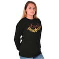 thumbnail image 4 of Christian Blessed Autumn Fall Leaves Women's Long Sleeve T Shirt Brisco Brands S, 4 of 6