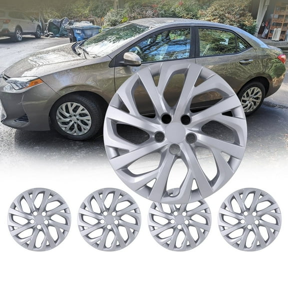 16 inch Set of 4 Hubcaps Fits for Toyota Corolla 2009-2025,Wheel Covers for Toyota Matrix 2009-2014,Toyota Corolla Hybrid 2023-2025,Lacquer