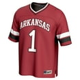 thumbnail image 2 of Unisex GameDay Greats #1 Cardinal Arkansas Razorbacks Lightweight Collegiate Football Fashion Jersey, 2 of 4