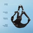 thumbnail image 6 of Best Pet Supplies Voyager Adjustable Dog Harness with Reflective Stripes for Walking, Jogging, Heavy-Duty Full Body No Pull Vest with Leash D-Ring, Breathable All-Weather - Harness (Black), XS, 6 of 7