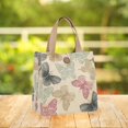 thumbnail image 6 of fenteer Canvas Tote Bag Lightweight Cute Handbag for Office Party Shopping Butterfly, 6 of 8