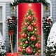 thumbnail image 1 of Linnome Christmas Door Decoration Kit - Santa Claus Themed Hanging Cloth with Border Stickers for Festive Entryways, 1 of 6