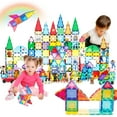 thumbnail image 2 of PicassoTiles Magnetic Tiles for Kids – 350PCS STEM Construction Building Blocks Set, Educational Toy, Creative Learning, Magnetic Building Kit, Gift, 2 of 9