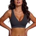 thumbnail image 2 of ByworldtasicNo Boundaries Womens Seamless Wireless V Neck Bra Wide Fixed Strap Invisible Smooth Bra Everyday T-Shirt Comfort Bralette, 2 of 6