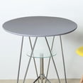 thumbnail image 6 of Waterproof Non-slip Round Fitted Tablecloth Table Cover Cloth 120cm Gray, 6 of 8