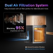 Flashforge Creator 5 Pro 3D Printer, 4-Nozzle Multi-Color & Multi-material Printer, Zero Purge Waste for Multi-Scenario