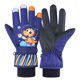 thumbnail image 1 of Guantes de invierno para niños, niñas, para jugar en la nieve, impermeables, cálidos, con forro polar grueso, para niños, estudiantes, ciclismo, guantes de esquí a prueba de frío, 1 of 6