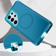 thumbnail image 5 of I-HONVA For Samsung Galaxy S25 Ultra Case Compatible with MagSafe,3-Layer Military Grade Drop Protection Anti-Slip Rugged Shockproof Dustproof Protection 6.8 inch Phone Case,Turquoise, 5 of 6